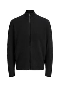 JACK & JONES - Strickjacke Soho Cardigan mit Reißverschluss - schwarz