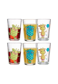 Ritzenhoff & Breker Kindergläser Monsterchen 205 ml 6er Set bunt - MONSTERCHEN - bunt