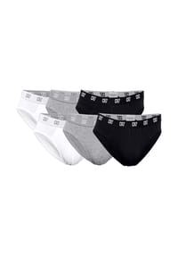 CR7 - Herren Slips, 6er Pack - Briefs, Logobund, Stretch Cotton - Schwarz