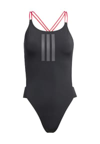 adidas - Badeanzug, Doppelträger, für Damen - BLACK/PURRUB