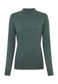 GALERIA - Seide-Cashmere Pullover Rom, Stehkragen, für Damen - BLACK
