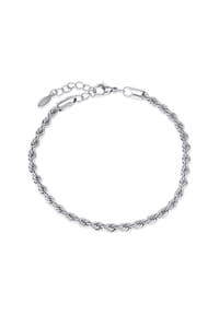 timi OF SWEDEN - Armband Gustav mit einem komplizierten, seilartigen Design - silber