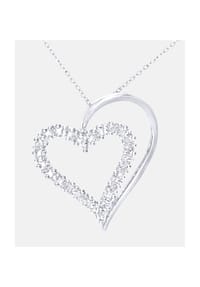 Diamant L'eternel - Kette mit Anhänger, mit Diamant, 375 Weißgold - white gold