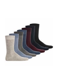 camano® - Unisex Socken, 7er Pack - Comfort Socks in Box, Geschenkbox, einfarbig - Blau
