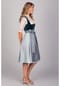 EDELNICE Midi Dirndl Veronika Samt Petrol Bild 10