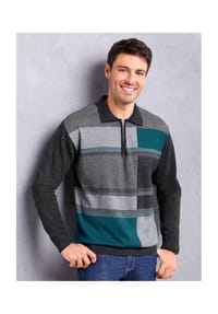 Sieh an! - Pullover - anthrazit-dunkelrot