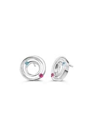 HERB SCHMUCK - Ohrstecker 925/- Sterling Silber 2 Blautopas - silber