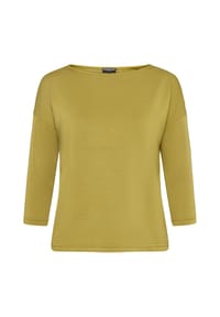 MANGUUN collection - Shirt, U-Boot-Ausschnitt, 3/4-Arm, für Damen - 1 GREEN MOSS