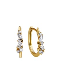 CELESTA® - Damen Creolen, 375er Gelbgold - GOLD