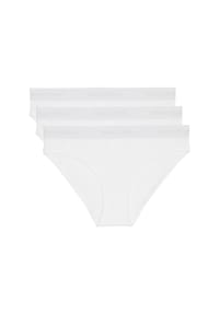 Marc O'Polo - Essentials Slip, 3er-Pack, Logo-Bund, für Damen - 100 WHITE