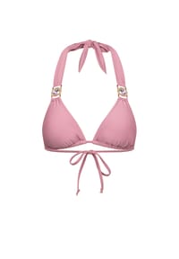 MODA MINX - Bikinioberteil AMOUR TRIANGLE TOP mit stilvollem Steinbesatz - Soft Mauve