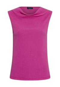 MANGUUN collection - Shirt, Wasserfall-Ausschnitt, Damen - 1 BEIGE