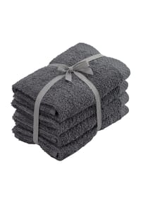 GALERIA home - Gästetuch Set, 4er Pack - ANTHRAZIT