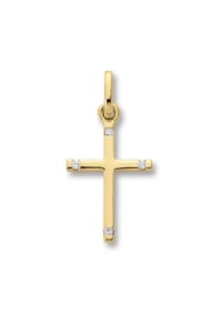ONE ELEMENT Timeless Diamonds - Damen Schmuckset - Set mit Halskette 0.02 ct  Diamant-Brillant Anhänger aus 585 Gelbgold - gold
