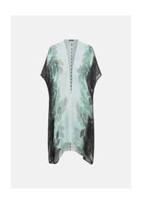 olsen - Cape aus reiner Viskose - Mint Green