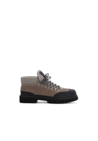 Kazar - Schnürstiefel aus kombinierten Materialien - Khaki
