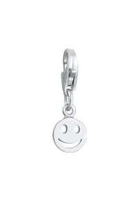 Nenalina - Charm Charm Mit Smiling Face Anhänger 925 Silber - Gold
