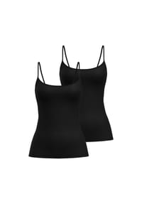 CALIDA - Damen Spaghetti-Top 2er Pack - Sleek Skin, Top, Silky Smooth, einfarbig - Nude
