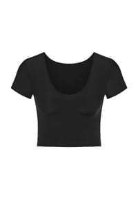 sloggi - Zero Feel Crop Top, nahtlos, für Damen  - BLACK