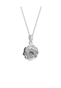 Nenalina - Halskette Rosen Blumen Anhänger Floraler Look 925 Silber - Silber