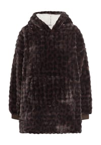 mistral home - Hoodie Leo Bubble, Rundhals, für Damen - BRAUN