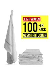 Aspero® - 100 Geschirrtücher aus Baumwolle - Blau