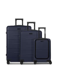 POLICE London - London 4 Rollen Kofferset 3-teilig mit Dehnfalte - cool olive