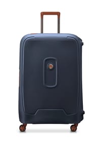 DELSEY PARIS MONCEY - 4-Doppelrollen-Trolley, Hartschale, TSA Schloss - DUNKELBLAU
