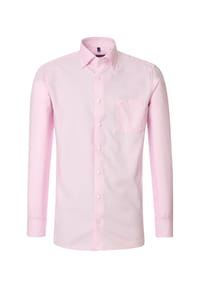 CASAMODA - Herren Businesshemd uni Comfort Fit - Mittelblau