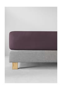 ESTELLA® Spannbetttuch Zwirnjersey - Zwirnjersey - aubergine