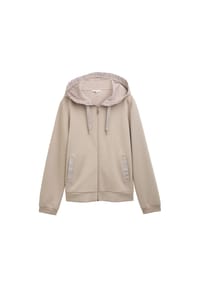 TOM TAILOR - Sweatjacke, Eingrifftaschen, für Damen - 32208 TAUPE GREY