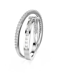 SWAROVSKI HYPERBOLA - Damen Wickelring - 99 SILBER