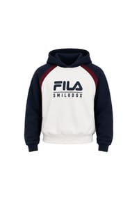 SMILODOX - Hoodie Ardea - Dunkelblau/Weiß