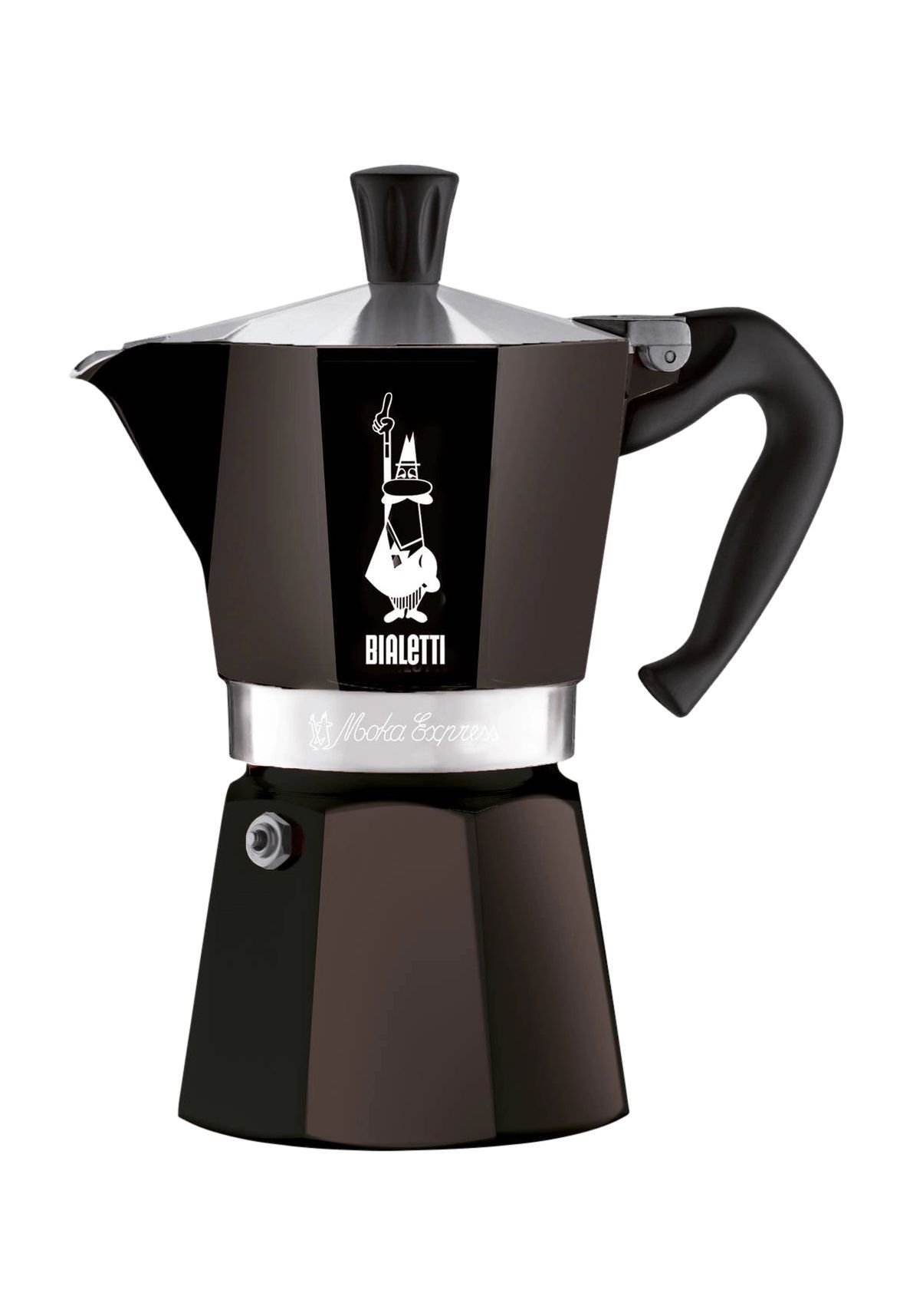 Bialetti - Moka Color: Ikonische Espressomaschine für die Herdplatte, macht echten Italienischen Kaffee, Moka-Kanne 6 Tassen (270 ml), Aluminium, Schwarz - Bild 8