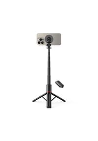 COFI - Tech-Protect L06S Bluetooth Selfie-Stick mit MagSafe, Fernbedienung, - Schwarz 24 x 4 x 4 cm