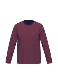 AMMANN - Schlafanzug Oberteil Organic Cotton - Mix & Match - Brick red