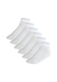 FALKE - Kinder Sneakersocken, 6er Pack - Happy, Kurzsocken, einfarbig - Schwarz