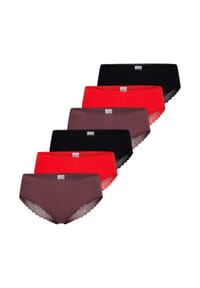 SCHIESSER - Brazil Slip 6er Pack 95/5 Modern Cotton - Blau