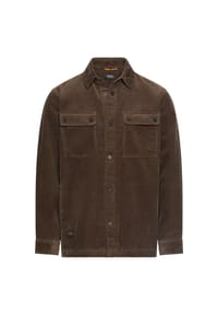 camel active - Cord Overshirt aus 100% Baumwolle - Grau