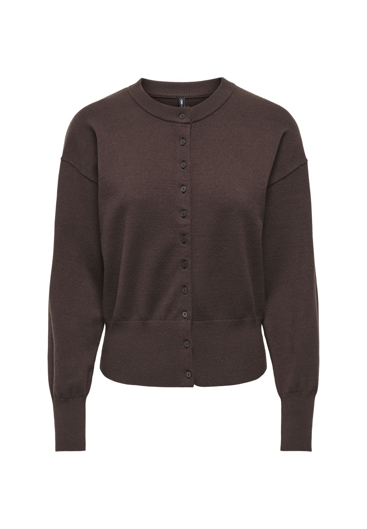 Only Onlmio Ls O-Neck Button Cardiga Knt, Seal Brown/Dtm Buttons - Bild 5