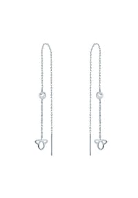 EAST / SIDE - Damen Ohrringe aus Edelstahl in Silber mit Preciosa - silber