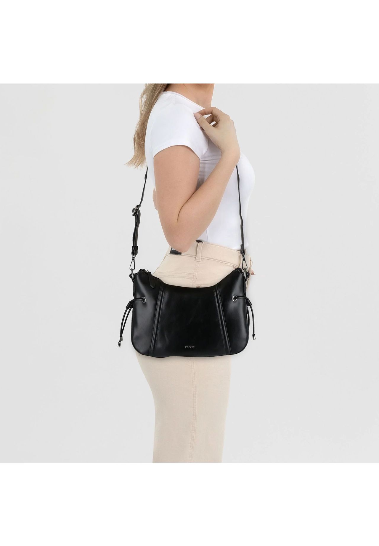 Picard Schultertasche, Kunstleder, Emblem, FüR Damen, Schwarz, 99