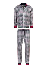 LONSDALE™ - "The Gentlemen" Herren Trainingsanzug schmale Passform BURMARSH - Blue/White/Red