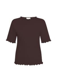 CARTOON - Halbarm-Shirt mit Kragen - Dark Aubergine
