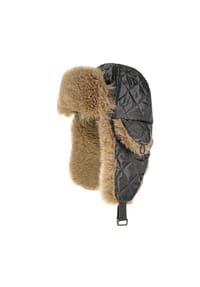 CAPO - Parkamütze, Steppstoff - black