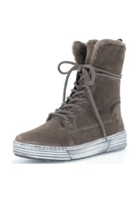 Gabor® - Veloursleder Stiefelette - Dunkelbraun