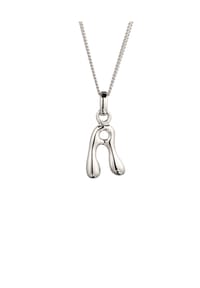 elli. - Halskette Melted Buchstabe A 925 Sterling Silber - Gold