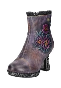 LAURA VITA® - Leder Stiefelette - Violett