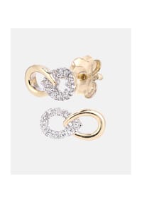 Diamant L'eternel - Ohrringe, mit 0.06 ct Diamant, 375 Gelbgold - gold