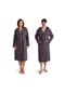 MÖVE Bademäntel unisex Kapuze Piquée graphite - 842 Bild 9